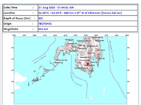 4.8 magnitude na lindol, tumama sa Quezon .